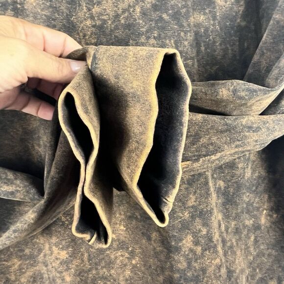 Zenana Signature Hoodie Womens Size XL Brown Mineral Washed Jacket Athleisure - Picture 6 of 10